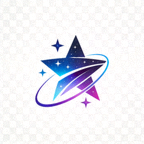 星空体育官网品牌标志，蓝色星空背景搭配橙色星形图案